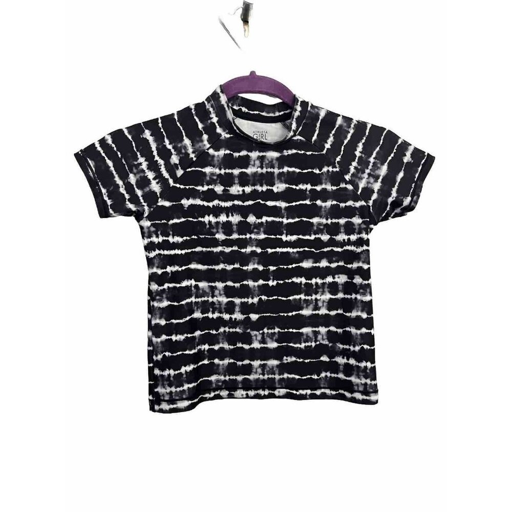 Athleta Girl Swim Top Tie Dye Size S/7 UPF 50 Rash guard